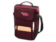 Duet Embroidered Wine and Cheese Tote in Burgundy Boston College Eagles