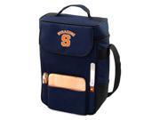 Duet in Navy Syracuse Orange Embroidered Tote