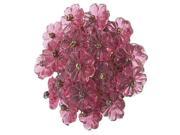 Knob Flower Beads Pink