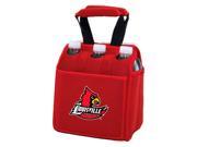 Six Pack in Red Louisville Cardinals Digital Print Tote