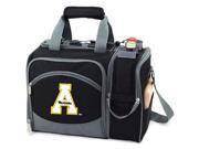 Malibu Embroidered Tote in Black Appalachian State Mountaineers
