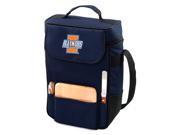 Duet Digital Print Wine and Cheese Tote in Navy University of Illinois Fighting Illini