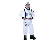 Jr. Astronaut Suit w Embroidered Cap in White 18 Month