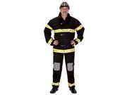 Adult Fire Fighter Suit with Helmet Large