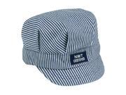 Train Engineer Cap in Blue and White