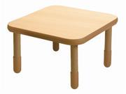 Square Table in Natural Woodgrain 22 in.