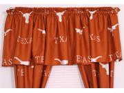 Texas Printed Curtain Valance - 84 x 15 - TEXCVL by College Covers