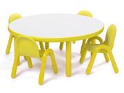 5 Pc Dining Set in Yellow