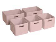 Pink Storage Bins Set of 5