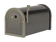 Bellevue Mailbox w Powder Coat Bronze Accent White