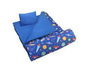 Olive Kids Out of This World Sleeping Bag w Travel Pillow