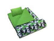 Camouflage Cotton Washable Sleeping Bag w Travel Pillow