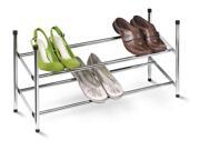 Expandable Shoe Rack in Chrome