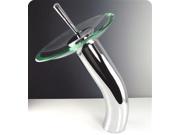 Cascata Waterfall Vessel Mount Bathroom Faucet in Chrome