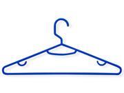 60 Pack Recycled Plastic Hangers Blue