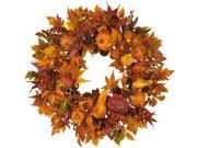 Harvest Wreath in Pumpkin