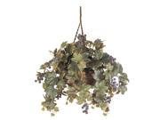 Grape Leaf Hanging Basket Silk Plant