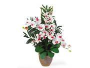 Double Phal Dendrobium Silk Flower Arrangement