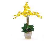 Triple Phalaenopsis Silk Orchid Flower Arrangement