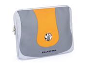 Aura Silver and Orange Laptop Sleeve 17 in.