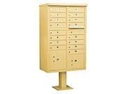 Cluster Box Unit w 16 A Size Doors in Sandstone