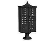 Regency Decorative Cluster Box Unit w 16 A Size Doors in Black