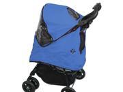 Happy Trails Pet Stroller Weather Cover in Cobalt Blue