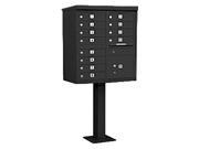 Cluster Box Unit w 12 A Size Doors in Black