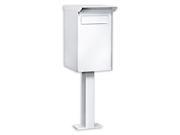 Regular Pedestal Drop Box in White White