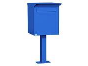 Large Pedestal Drop Box in Blue Blue