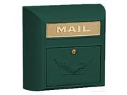 Modern Mailbox in Green w Eagle Door