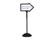 Write Way Directional Sign in Black