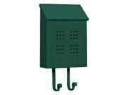 Traditional Decorative Mailbox w Vertical Style in Green