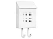 Traditional Decorative Mailbox w Vertical Style in White