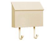 Traditional Standard Mailbox w Horizontal Style in Beige