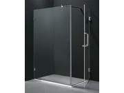 36 in. x 48 in. Frameless Chrome Shower Enclosure