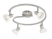 Vaxcel 4L Spiral Rod Spot Light Satin Nickel SP53518SN