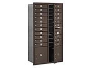Mailbox w 20 MB1 Doors and 2 Parcel in Bronze Front Loading Private Access
