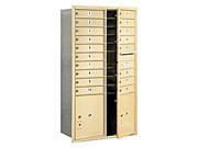 Mailbox w 18 MB1 Doors and 2 Parcel in Sandstone Front Loading USPS Access