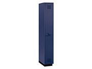 Single Tier Plastic Locker w 1 Wide in Blue