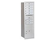 Mailbox w 7 MB1 Doors and 1 Parcel in Aluminum Rear Loading Private Access