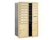 Mailbox w 14 MB1 Doors and 2 Parcel in Sandstone Front Loading Private Access