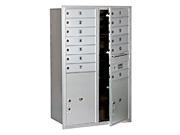 Mailbox w 13 MB1 Doors in Aluminum Front Loading Private Access