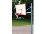Front Mount Adjustable Straight Post Basketball Package