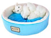 Armarkat Cat Bed in Sky Blue Ivory