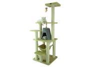 Classic Cat Tree w Hammock in Beige