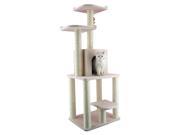 Classic Cat Tree w Pressed Wood in Ivory