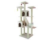 36 in. Classic Cat Tree in Ivory