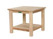 Brianna Unfinished 22 in. 2 Tier Square Side Table