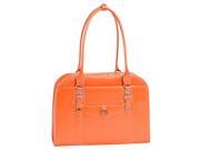 Leather Ladies Briefcase Orange